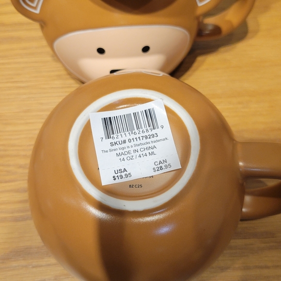Starbucks 2025 LATAM Mexico Release Holiday Bear Ceramic Mug 14 oz - Picture 6 of 7